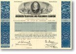 American Telephone and Telegraph stock certificate