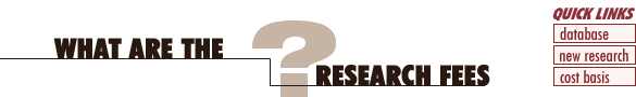 In-Depth Research Fees: Stock Search International